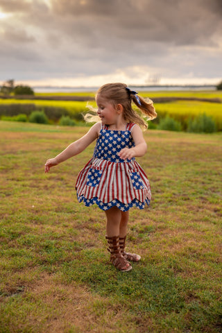 Vintage Stars and Stripes Tunic Set