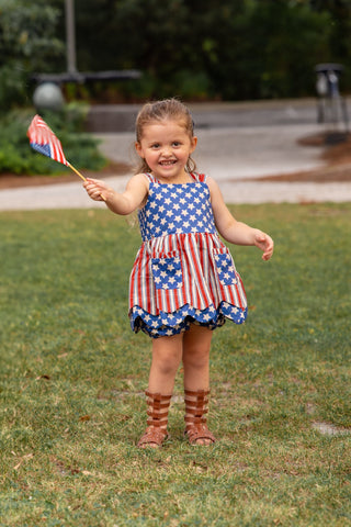 Vintage Stars and Stripes Tunic Set