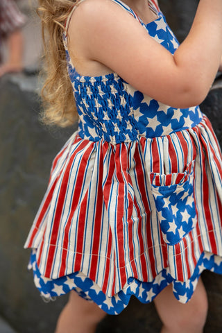Vintage Stars and Stripes Tunic Set