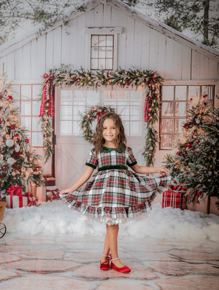 Evergreen Tartan Signature Dress **Pre-Order ETA 8 Weeks**