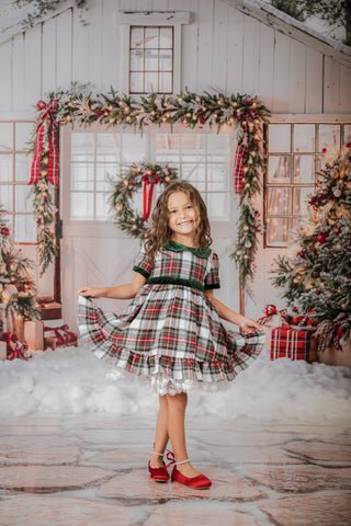 Evergreen Tartan Signature Dress **Pre-Order ETA 8 Weeks**