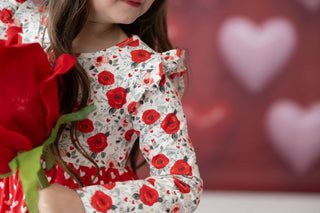 Roses & Heart Twirl Dress