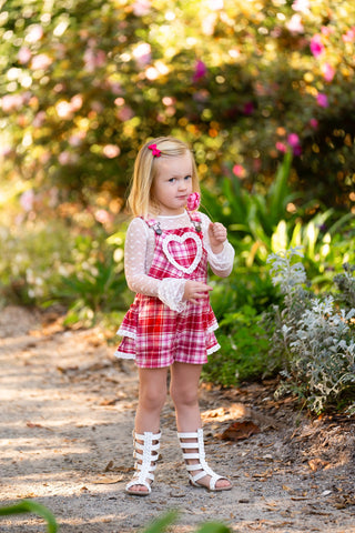 Sweetheart's Tartan Overalls- **Pre-Order ship early Jan**