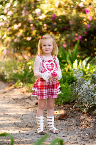 Sweetheart's Tartan Overalls- **Pre-Order ship early Jan**