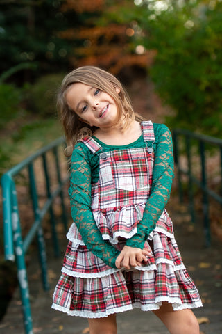 Lace Layering Top Cotton Bodice (Green)-Ready to Ship