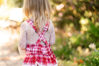 Sweetheart's Tartan Overalls- **Pre-Order ship early Jan**