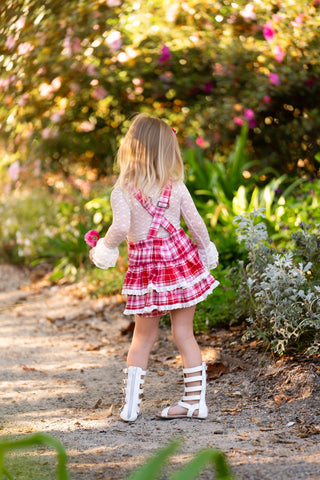 Sweetheart's Tartan Overalls- **Pre-Order ship early Jan**