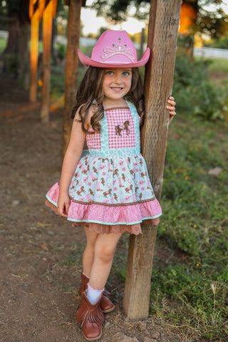 Blushing Wild Horses Tunic Set -READY TO SHIP