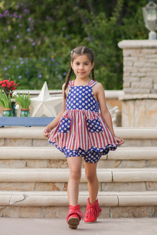 Vintage Stars and Stripes Tunic Set **Limited Pre-Order ETA mid-end of June**