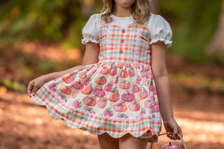 Plaid About Pumpkins Scalloped Tunic Set **Pre Order ETA Mid October**