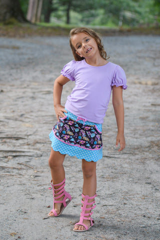 Retro Cool Academy Active Skort **Please note- the blue color will match closer to the pinafore**