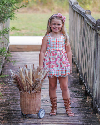 Plaid About Pumpkins Scalloped Tunic Set **Pre Order ETA Mid October**