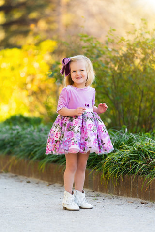 Fleur de Luxe Couture Dress and Bloomers **Pre-Order ETA Ships Mid March**