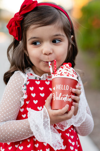 Roses & Heart Skirted Romper