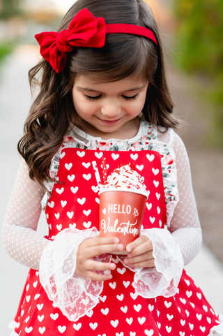 Roses & Heart Skirted Romper