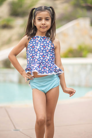 Firecracker Floral Tankini 2 Piece Swim **Pre-Order ETA ships Mid May**
