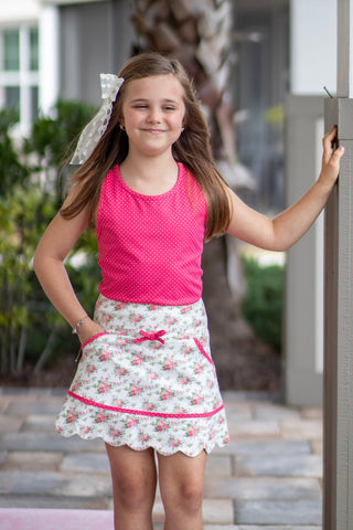 Rosy Bouquet Bliss- 2 Piece Activewear Set