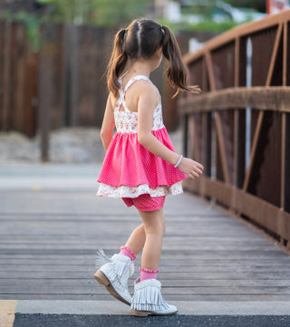 Rosy Bouquest Bliss-Tunic Set