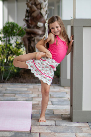 Rosy Bouquet Bliss- 2 Piece Activewear Set