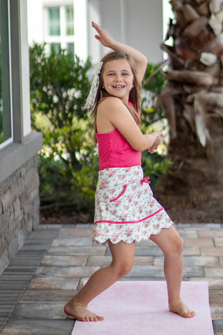 Rosy Bouquet Bliss- 2 Piece Activewear Set