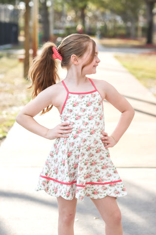 Rosy Bouquet Bliss Activewear Dress