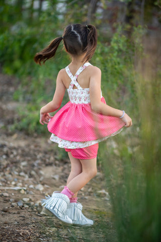 Rosy Bouquest Bliss-Tunic Set