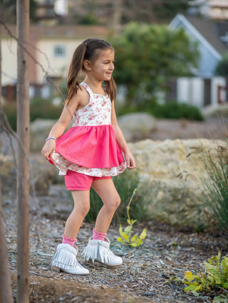 Rosy Bouquest Bliss-Tunic Set