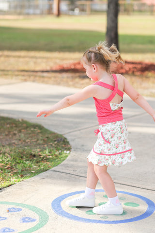 Rosy Bouquet Bliss- 2 Piece Activewear Set