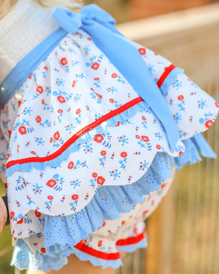 Freedom Floral Scalloped Tunic Set