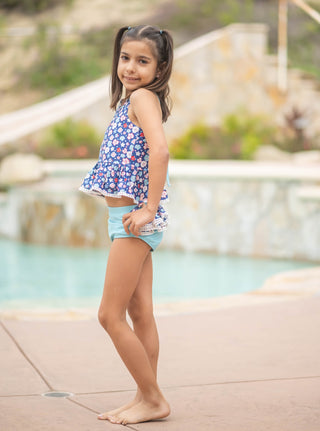 Firecracker Floral Tankini 2 Piece Swim