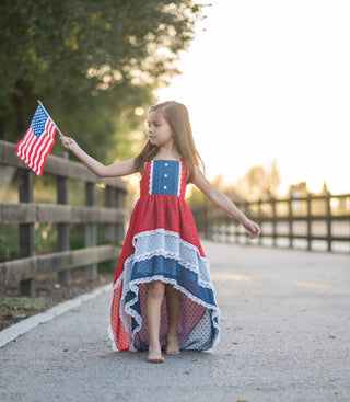 Patriotic Princess Hi-Lo **Pre-Order ETA ships Mid May**
