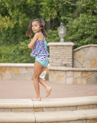 Firecracker Floral Tankini 2 Piece Swim
