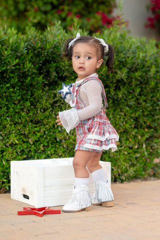 Liberty Lane Plaid Overalls