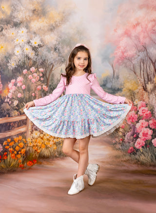 Springtime Blooms Twirl Dress Set