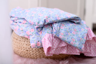 Springtime Bloom Luxe Minky Blanket
