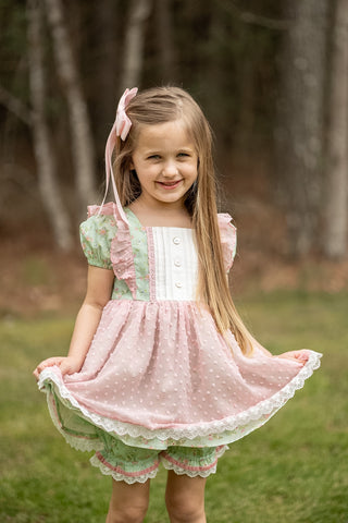 Teal Blossom Bliss Tunic Set