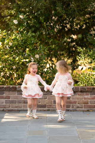 Fancy Florals Skirted Romper