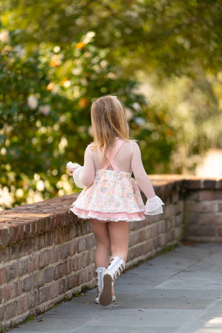 Fancy Florals Skirted Romper