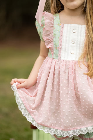 Teal Blossom Bliss Tunic Set