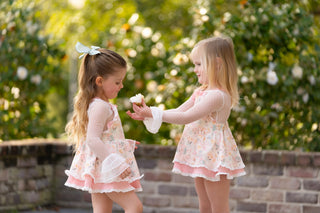 Fancy Florals Skirted Romper
