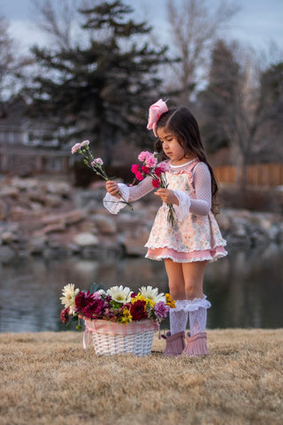 Fancy Florals Skirted Romper