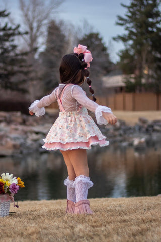 Fancy Florals Skirted Romper