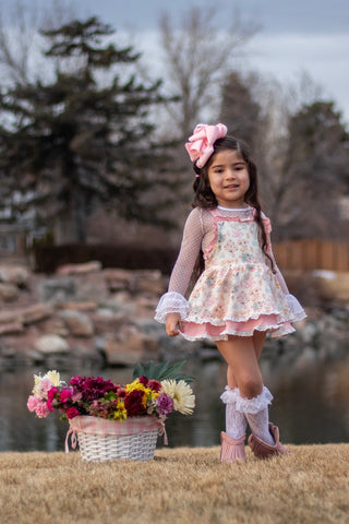 Fancy Florals Skirted Romper