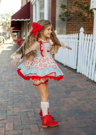 Cherry on Top Pinafore Set