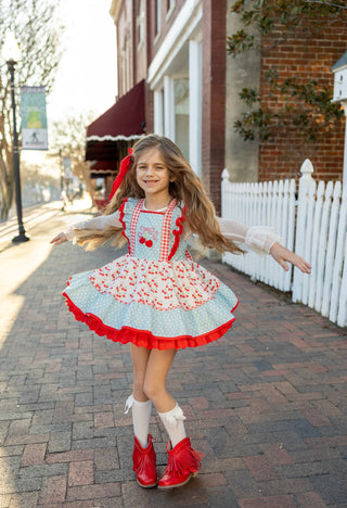 Cherry on Top Pinafore Set