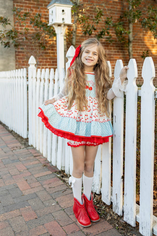Cherry on Top Pinafore Set