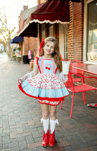 Cherry on Top Pinafore Set
