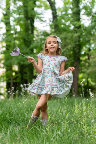 Unicorn and Rainbow Dreams-Knit Twirl Dress Set- Ready to Ship