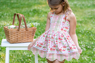 Strawberry Harvest Scalloped Tunic **Ready to Ship allow 7-10 days**