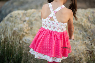 Rosy Bouquest Bliss-Tunic Set